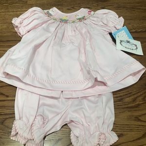 Vive La Fete smocked girl’s Easter outfit